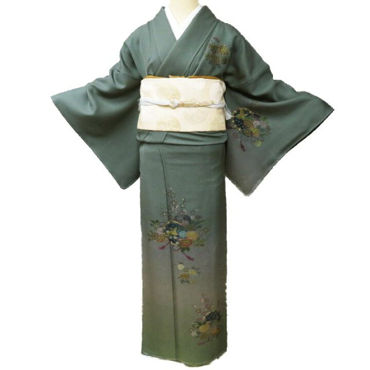 楽天市場】【 未使用 】 付下げ 付け下げ 訪問着 着物 袷 汕頭刺繍 