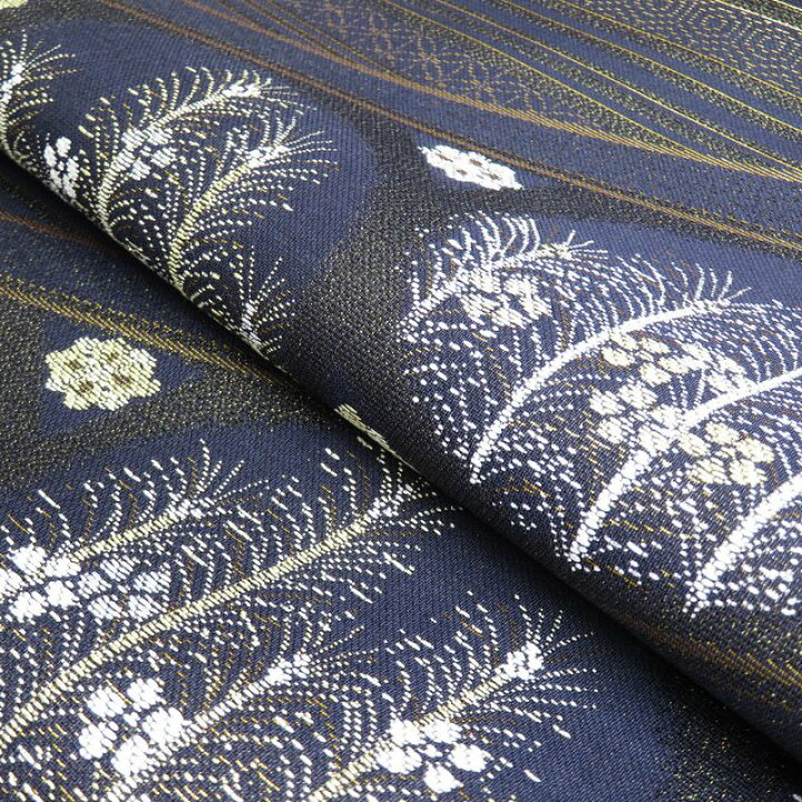 楽天市場】【 未使用 】 袋帯 正絹 フォーマル 植物文様 花 藤煤竹色  