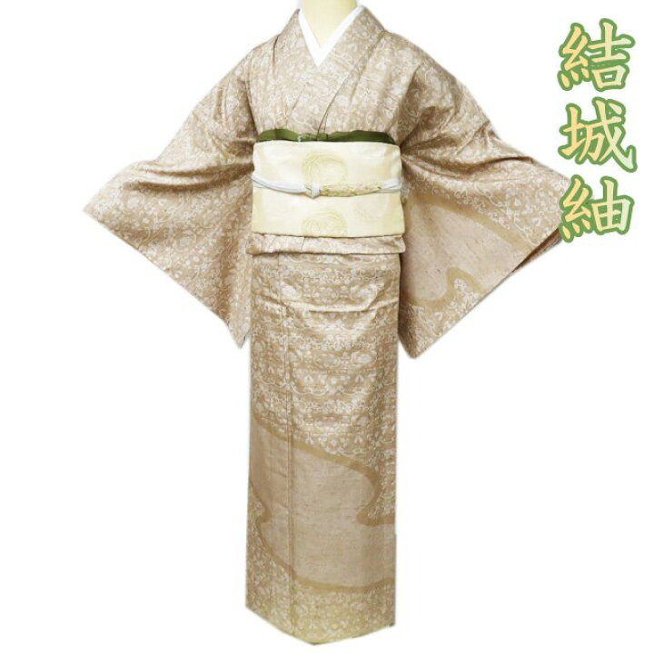 楽天市場】《FINAL PRICE》 【 未使用 】 結城紬 着物 単衣 セミ 