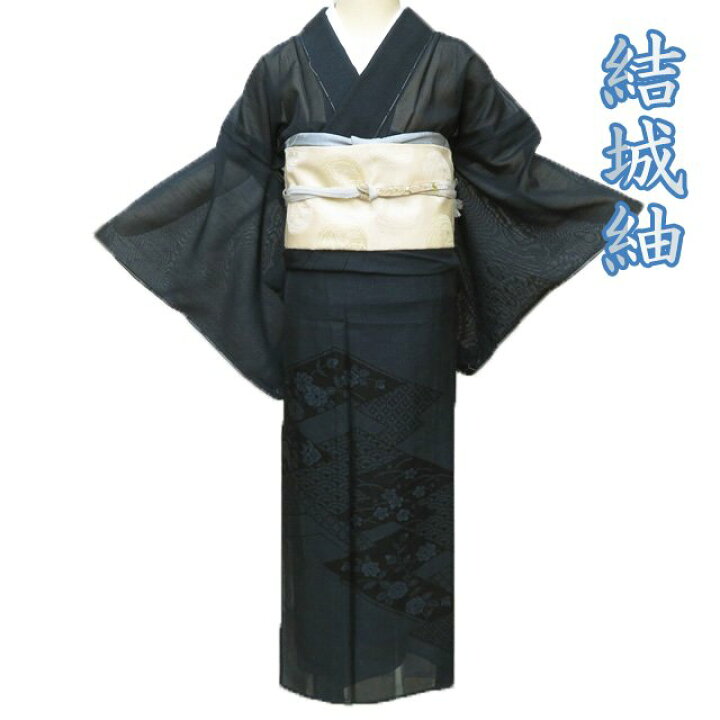 楽天市場】【 未使用 】 夏物 結城紬 着物 正絹 セミフォーマル ラベル 