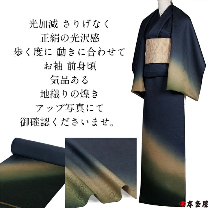 着物10 1円 花美人着物□色無地 反物 着尺 鱗洸ちりめん 薄 ♪八掛地反物 4種4反　未使用