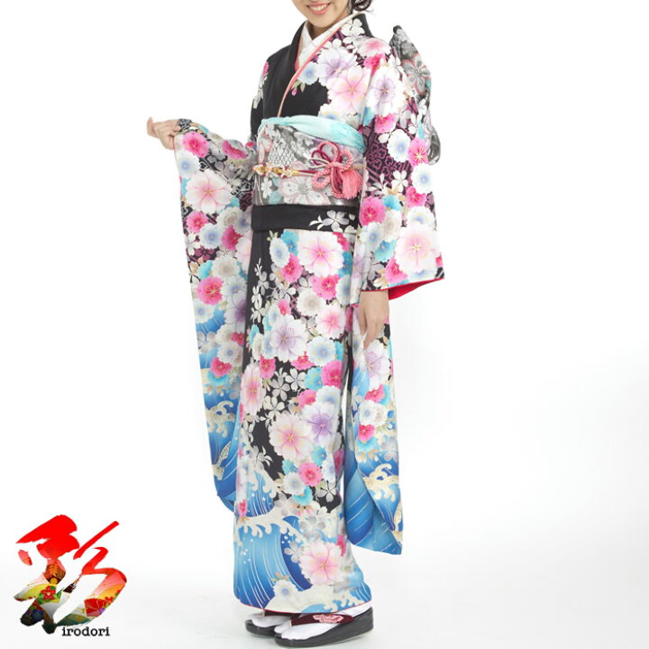 楽天市場】【レンタル】『黒 グラデーション 水色 波桜 大島優子』20 