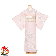 【レンタル】【くすみ色 ピンク】 訪問着 フルセット レンタル (身長153cm〜163cm位) M L 七五三 入学式 …