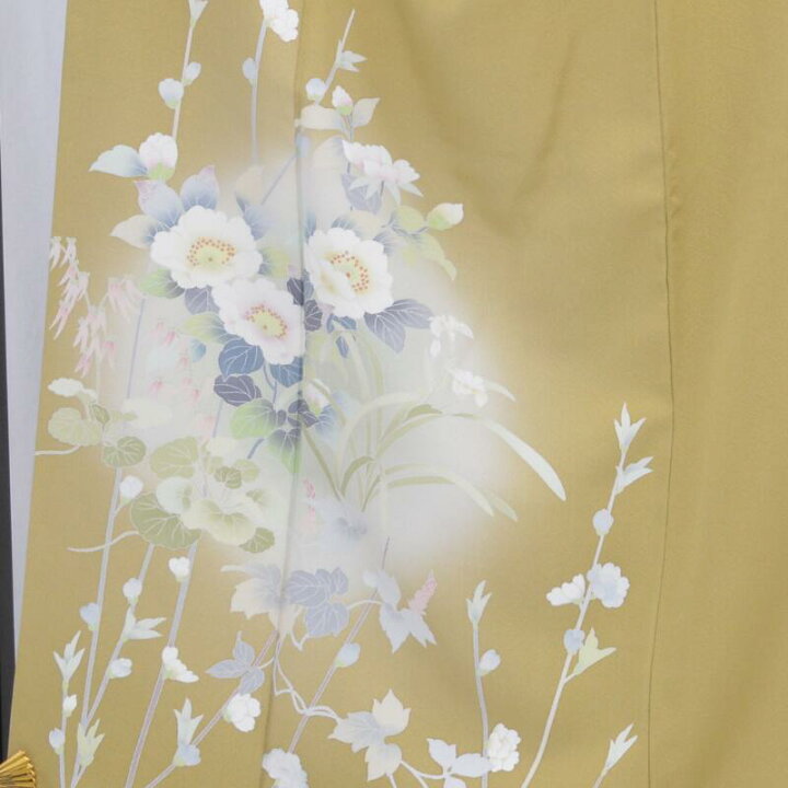 小紋 刺繍 花模様 菊 梅 竹 着物 062a d （楽天市場】お宝 京友禅 作家  