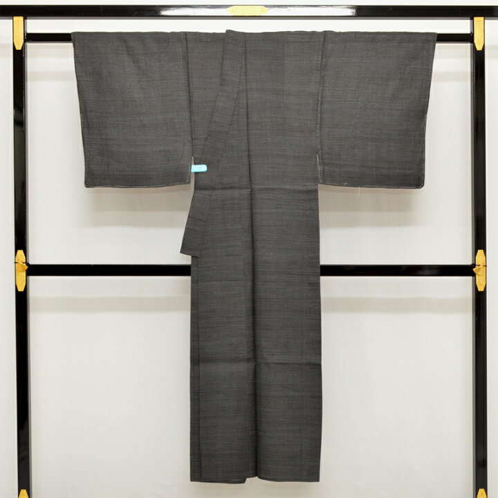 楽天市場】夏 紳士 男性 希少 能登上布 苧麻 残布あり 亀甲 黒紺色 