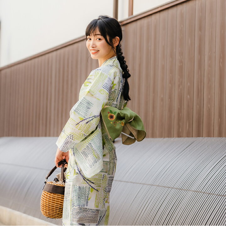 楽天市場】浴衣 レディース 単品 みすずうた フリーサイズ 楊とつばめ  