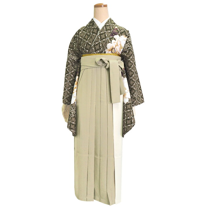 楽天市場】袴 単品 卒業式 バイカラー ベージュ カーキ ピンク グレー  