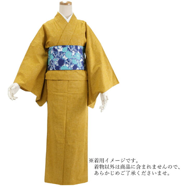 楽天市場 洗える着物 木綿 単衣 小紋 フリーサイズ 仕立て上がり 単品 からし色 女性 レディース 和装 和服 きもの プレタ 単衣きもの カジュアル 普段着 送料無料 あす楽 Wg 京都 きもの京小町