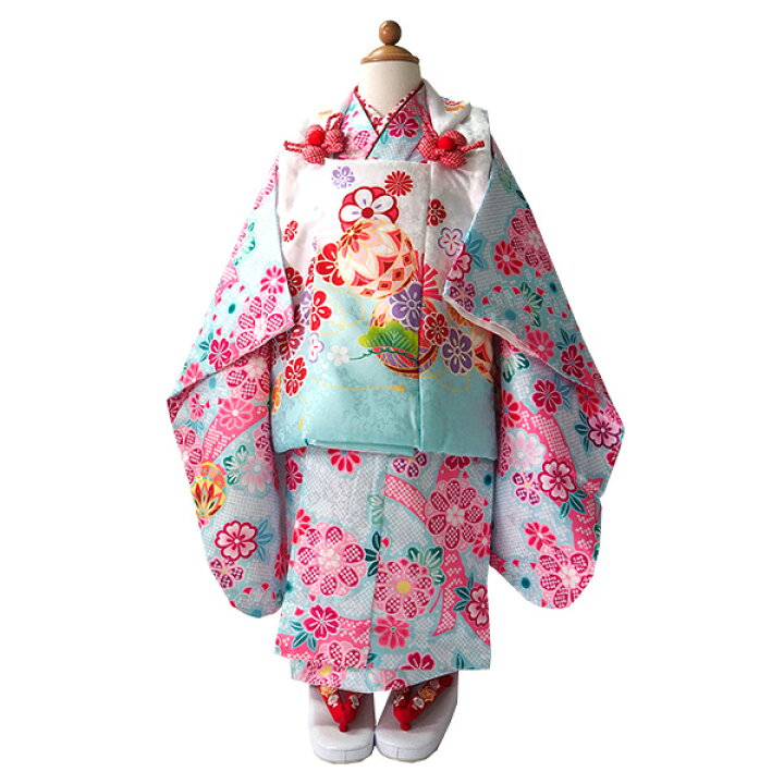 楽天市場】七五三 着物 3歳 被布セット 販売 8点フルセット 753 女の子 