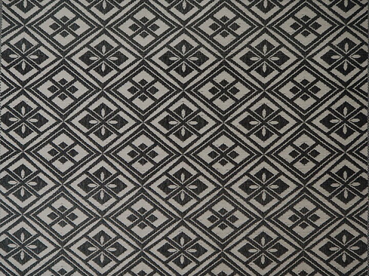 楽天市場】名古屋帯 単品 正絹 仕立て付き 九寸 白×黒 幾何学 菱  