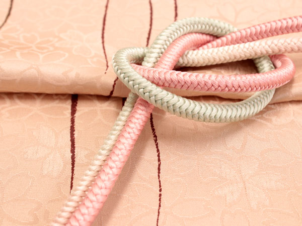 楽天市場】帯揚げ 帯締め セット 正絹 カジュアル向き 丸組 ピンク