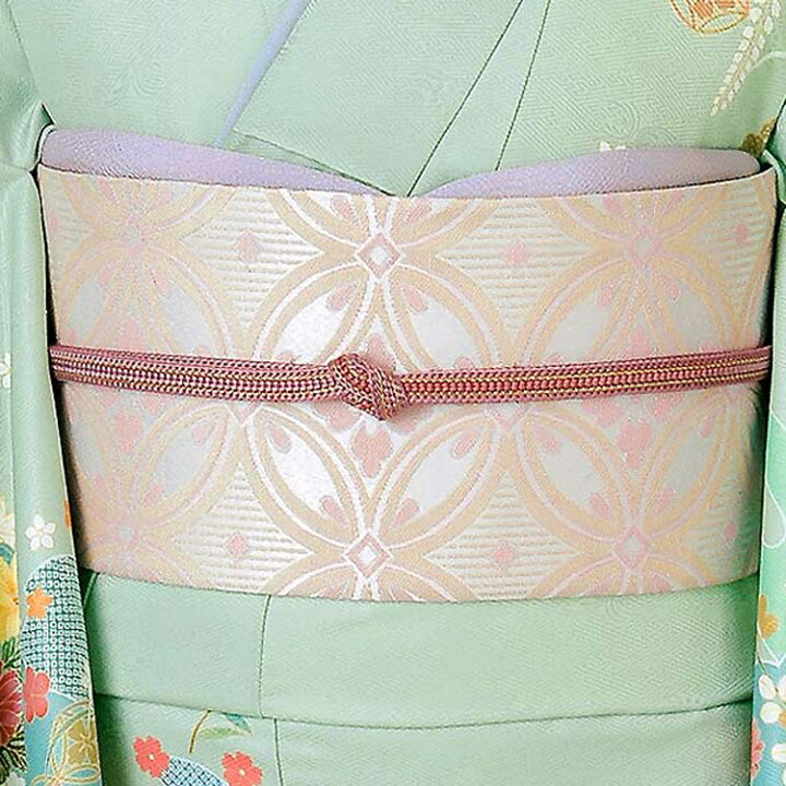 楽天市場】訪問着 セット 購入 薄グリーン地 雪輪に御所車 5点セット  