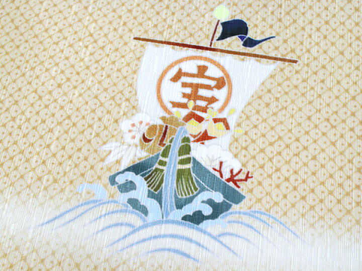 楽天市場】京袋帯 WAKKA帯 名古屋帯 単品 ベージュ 七福うさぎ 帯 正絹  