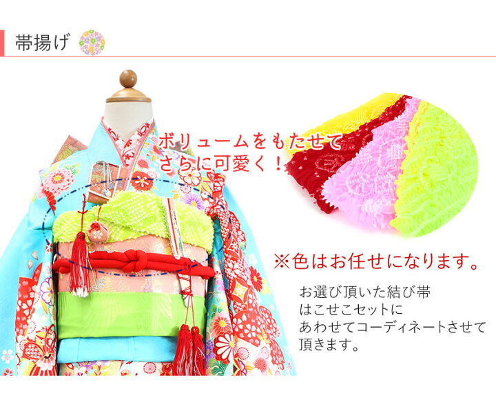 楽天市場】七五三 着物 7歳 フルセット 購入 20点フルセット 水色地 雲  