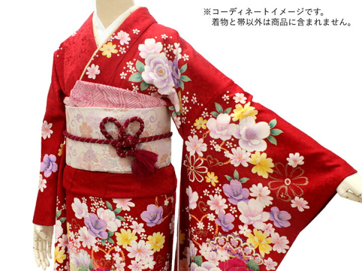 楽天市場】振袖 袋帯 セット 新品 仕立て上がり 赤 クリーム 