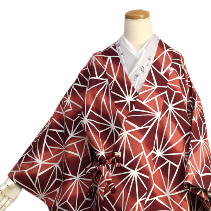 楽天市場】【セール価格】【着物 オリジナル 洗える道中着コート】朱 