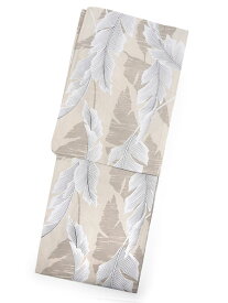 【セール価格】浴衣 レディース 単品 芭蕉 葉 ベージュ 紺 ネイビー 単品 フリーサイズ 大人 ゆかた yukata 綿 粋 レトロ モダン 和装 和服 女性 夏祭り 花火大会