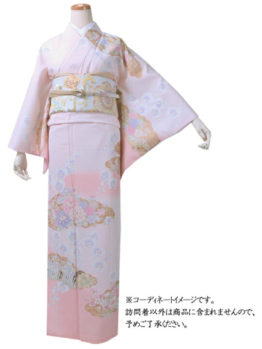 楽天市場】洗える着物 訪問着 フリーサイズ 仕立て上がり 単品 ピンク 