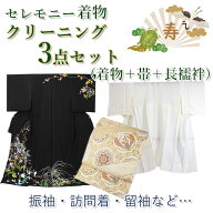 着物 クリーニング 3点 セット 成人式 振袖 宅配 卒業式 七五三 正絹 着物 長襦袢 帯 丸洗い 入学式 結婚…