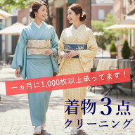 着物 クリーニング 3点 セット 宅配 成人式 正絹 きもの 訪問着 丸洗い シミ抜き 洗濯 メンテナンス 衣替…