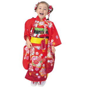 着物 3歳 フルセット 13点セット 全10柄 七五三 お正月 女の子 三つ身 着物 作り帯 はこせこセット 帯揚げ しごき 腰紐 足袋 赤 ピンク ブルー 黒 古典 レトロ 着物 セット 女の子 子供 購入 帯