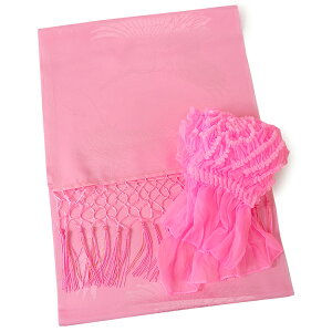 志古貴(しごき)絞り帯揚げ セット 子供用 女の子 七五三 お正月 晴れ着姿に 和装小物 キッズ 三つ身着物 四つ身着物に 3歳 7歳