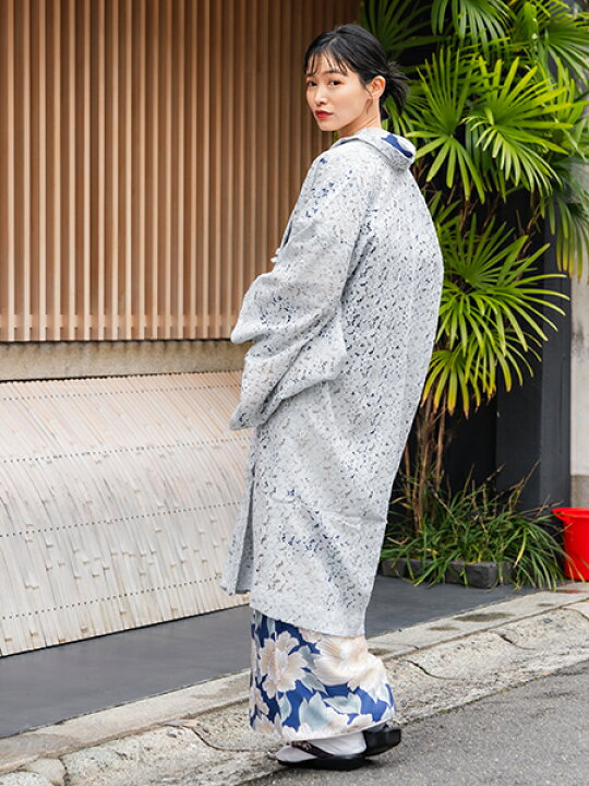 楽天市場】レース 羽織 仕立て上がり Mサイズ Lサイズ ブルー レース 