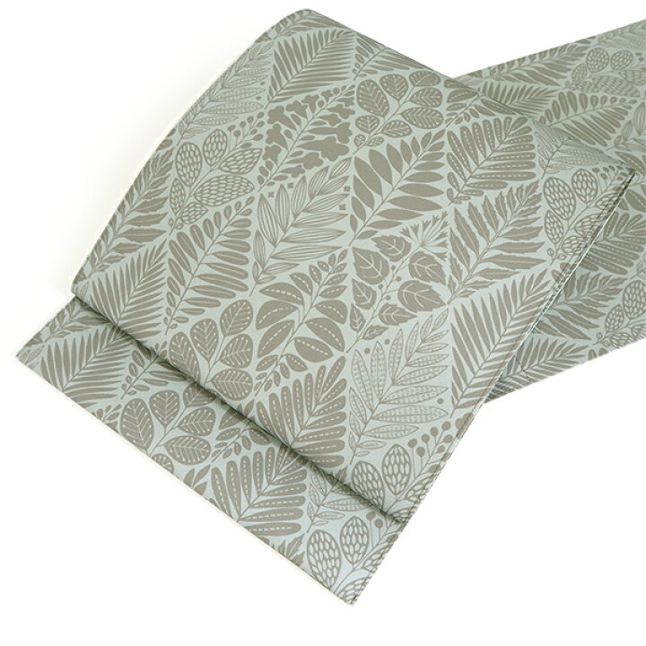 楽天市場】名古屋帯 日本製 洗える 単品 オリジナル 8柄 ブルー 薄灰緑  