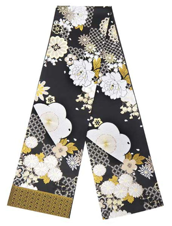 楽天市場】袋帯 礼装 黒地 梅 菊 牡丹 単品 新品 振袖 訪問着 