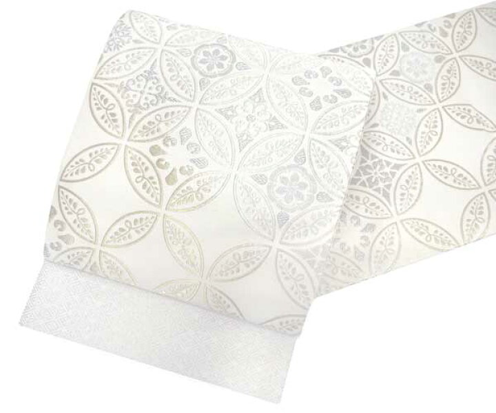 楽天市場】袋帯 礼装 オフホワイト地 金銀 花七宝 単品 新品 振袖 訪問  