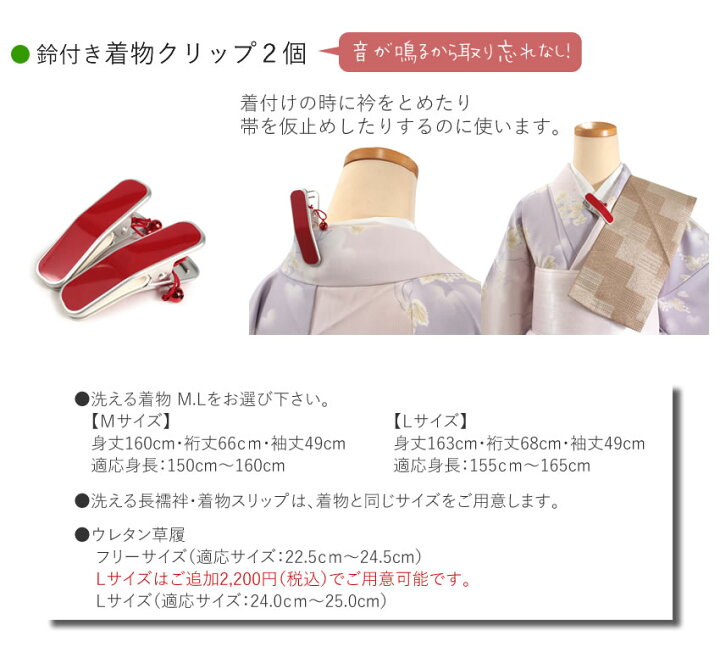 楽天市場】梅雨対策も万全 着物 セット 単衣着物デビュー20点セット  