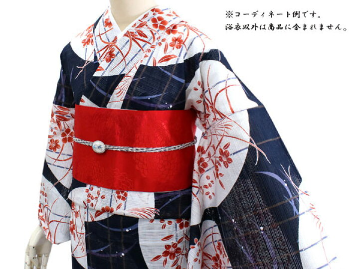 楽天市場】綿絽 浴衣 夏着物 単品 レディース 仕立て上がり 洗える  