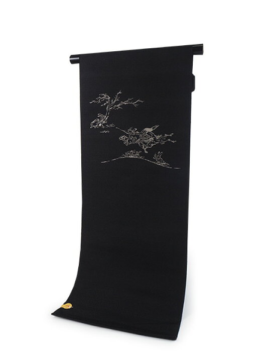 楽天市場】名古屋帯 単品 正絹 仕立て付き 九寸 黒地 鳥獣戯画 騎馬戦 