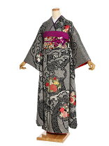 楽天市場】振袖 総絞り 黒の通販