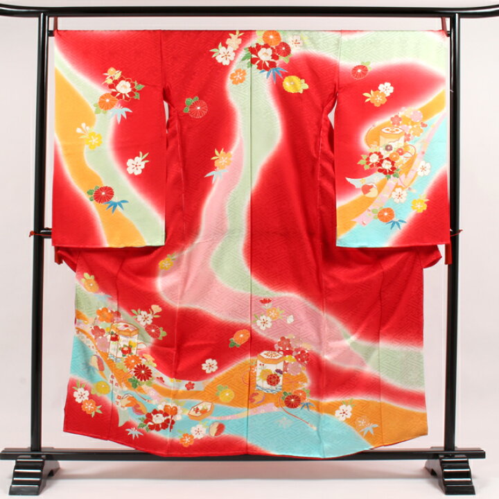 楽天市場】【2/18〜 10%OFFクーポン☆帯仕立て無料】七五三 7歳 着物  