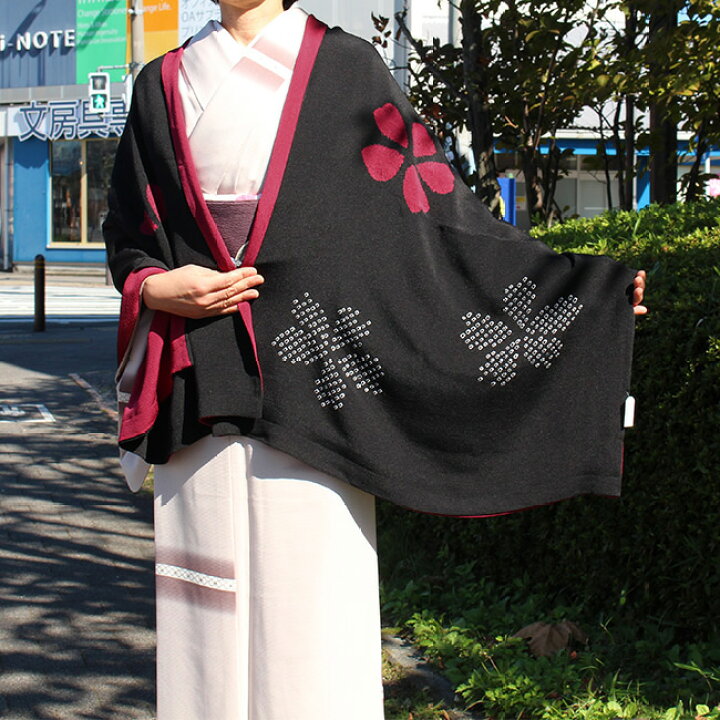 楽天市場】【11/3 20:00-☆20%OFFクーポン】和装ショール ちりめん  