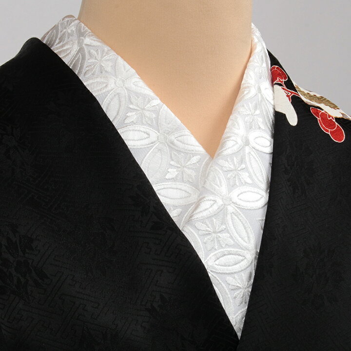 楽天市場】刺繍半襟 白地/七宝花菱文(白刺繍) 留袖用 振袖用 訪問着用 
