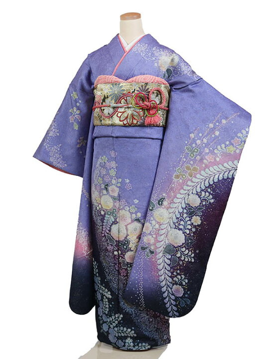 楽天市場】【レンタル】【成人式振袖レンタル 紫系 辻が花】正絹 成人 