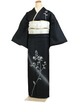 楽天市場】レンタル 訪問着 黒 百合の通販