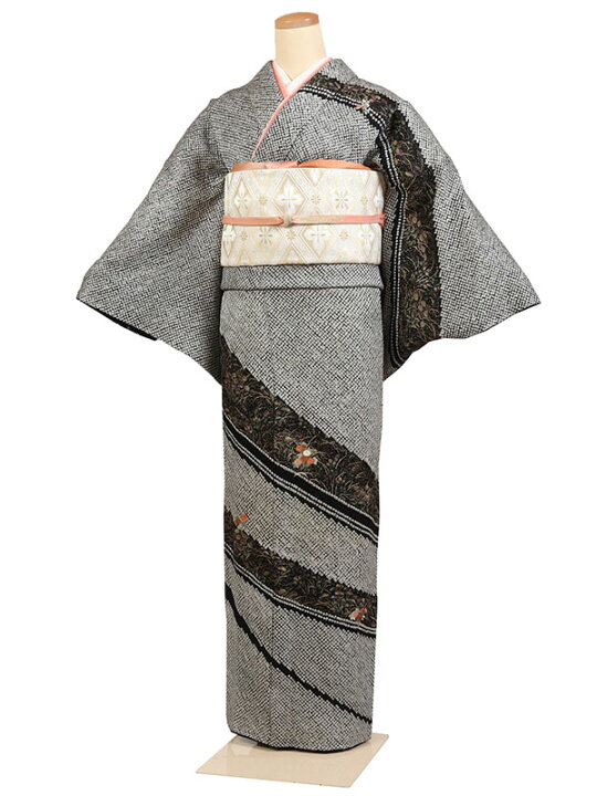 楽天市場】レンタル 訪問着 身長：155～165cm 正絹 黒系 総絞り 着物