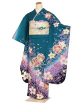 楽天市場】振袖 青緑の通販