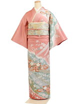 楽天市場】レンタル 訪問着 辻が花 ピンクの通販