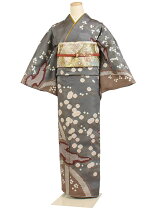 楽天市場】訪問着 グレーの通販