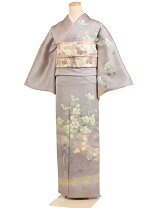 楽天市場】訪問着 グレーの通販