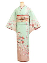 楽天市場】ミントグリーン（種類（着物）訪問着）（和服｜レディース 