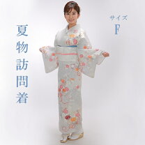 楽天市場】絽 訪問着（カラーグレー）（和服｜レディースファッション 