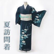 楽天市場】夏着物 絽 紺色の通販