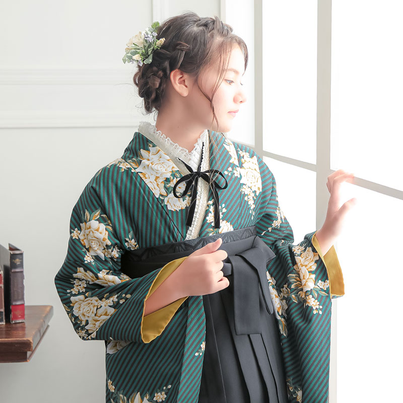羽織袴 フルセット 小学校 卒業式 卒服 着物 式服 おまけ付き-