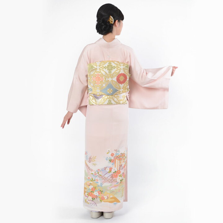楽天市場】色留袖レンタル フルセット【レンタル】「E273 ピンク遠山 