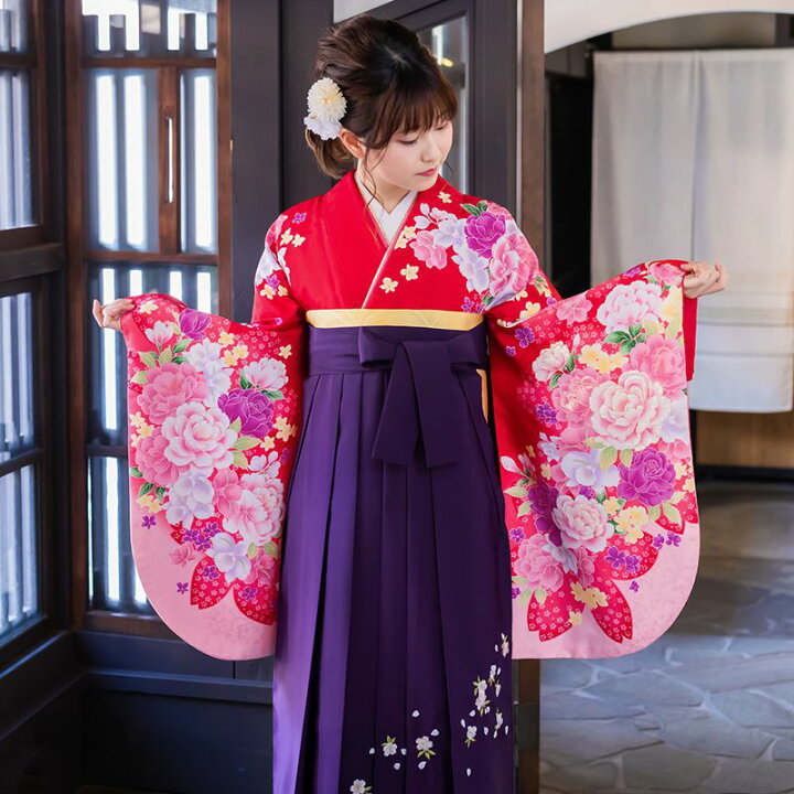 卒業式 袴セット NO31 大人プラス可愛い 袴用着物 袴 新品 0205⑨ 